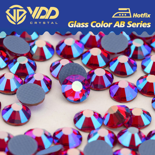 VDD 096 Garnet AB Ocean Series High Quality  Hot-Fix Glass Crystal Rhinestones Flatback Strass Stones