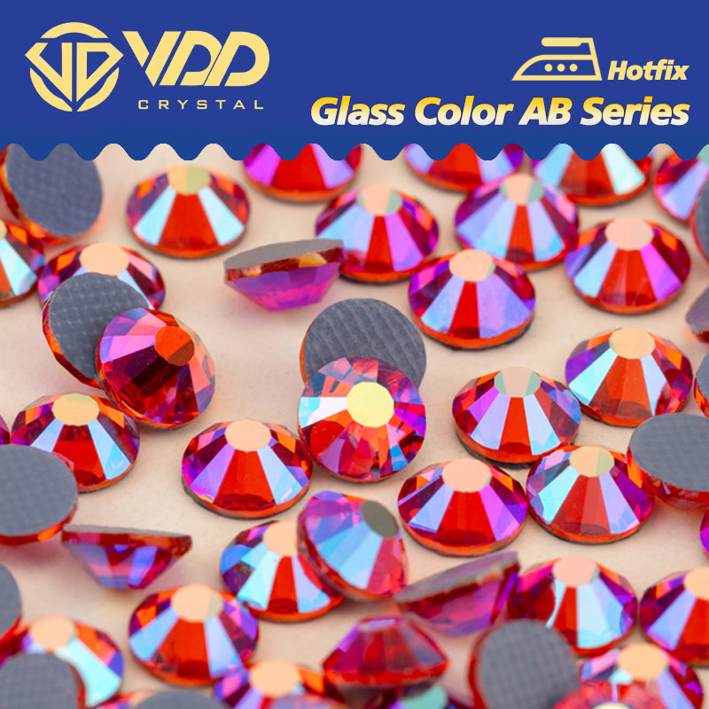 VDD 095 Hyacinth AB Ocean Series High Quality  Hot-Fix Glass Crystal Rhinestones Flatback Strass Stones