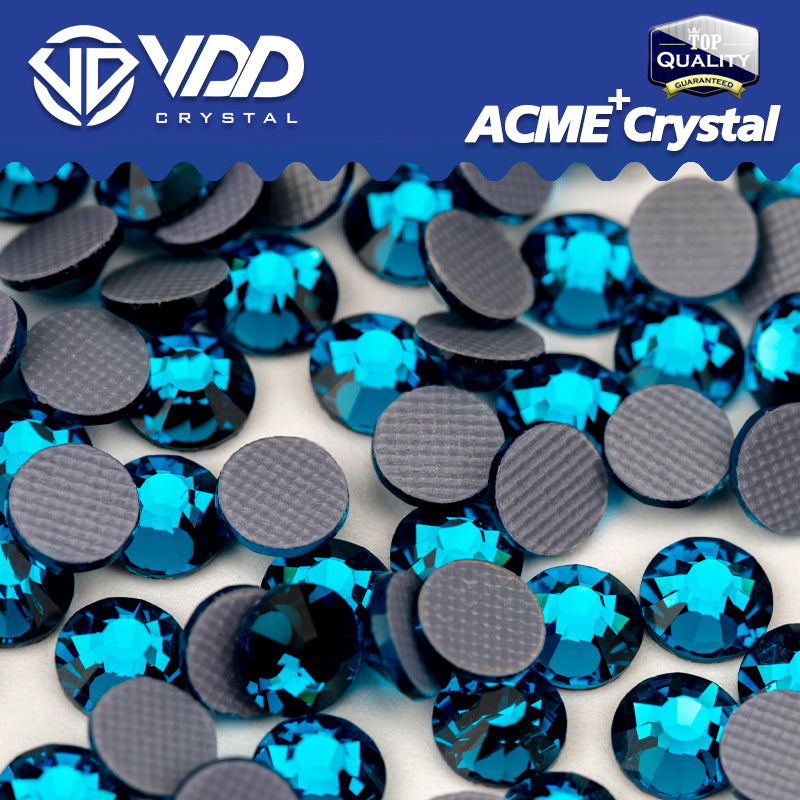 VDD 025 Indicolite  ACME+Series AAAAA Top Quality Hot-Fix Glass Crystal Rhinestones Flatback Strass Stones