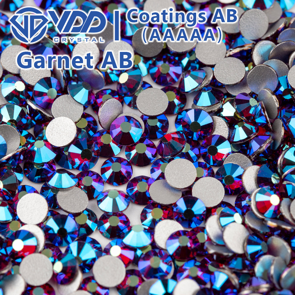 VDD 096 Garnet AB Ocean Series High Quality Non-hotfix Glass Crystal Rhinestones Flatback Strass Stones