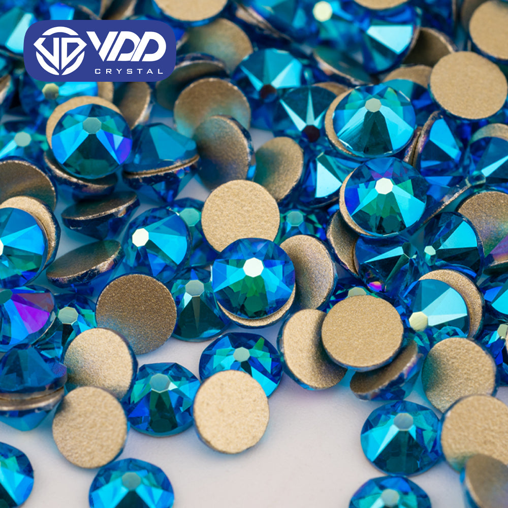 VDD 083 Capri Blue AB SS16-SS30 High Quality AAAAA 2088 8 Big 8 Small Rhinestone Flatback Glitter Stone Crafts Nail Art Accessories