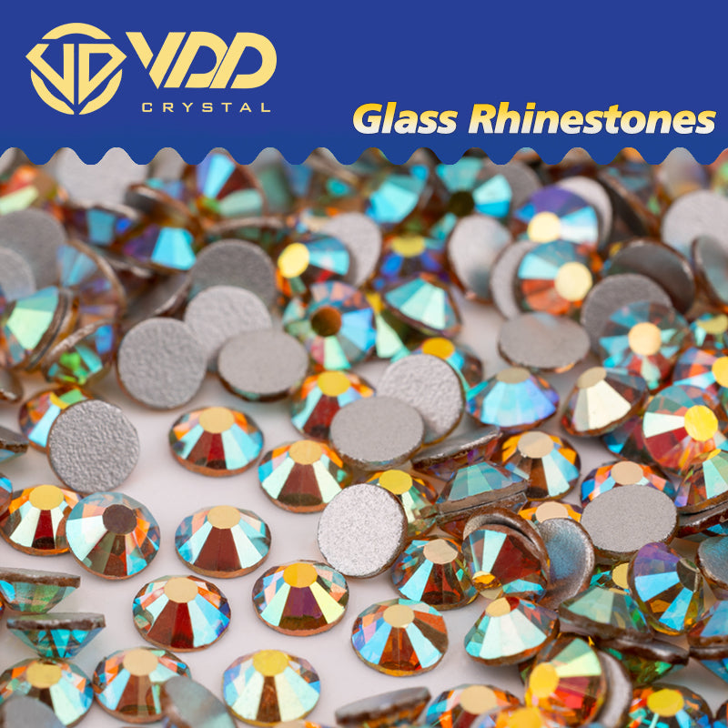 VDD 124 Summer Ocean Series High Quality Non-hotfix Glass Crystal Rhinestones Flatback Strass Stones