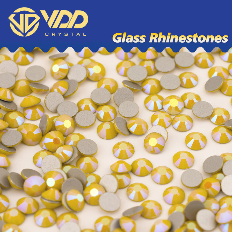 VDD 452 Yellow-Glaze Ocean Series High Quality Non-hotfix Glass Crystal Rhinestones Flatback Strass Stones