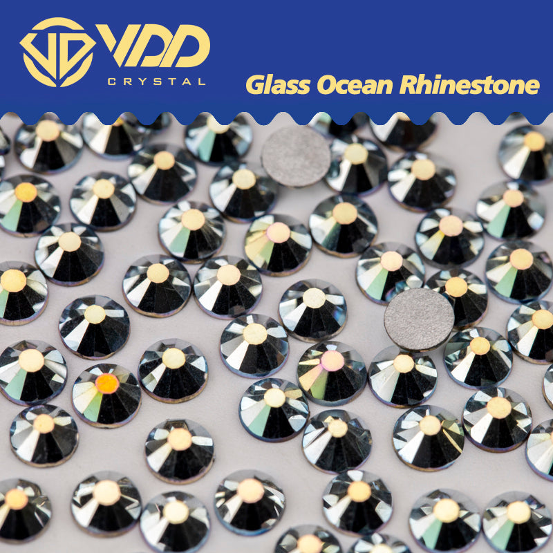 VDD 169 Silver Beach  Ocean Series High Quality Non-hotfix Glass Crystal Rhinestones Flatback Strass Stones