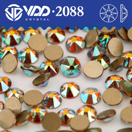 VDD 124	Summer SS16-SS30 High Quality AAAAA 2088 8 Big 8 Small Rhinestone Flatback Glitter Stone Crafts Nail Art Accessories