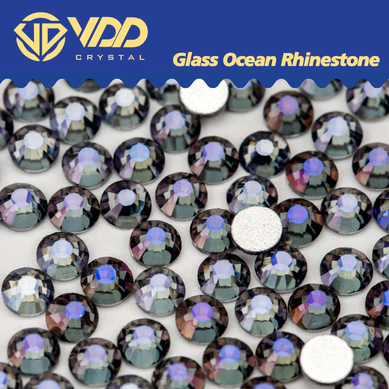 VDD 120 Night Purple  Ocean Series High Quality Non-hotfix Glass Crystal Rhinestones Flatback Strass Stones