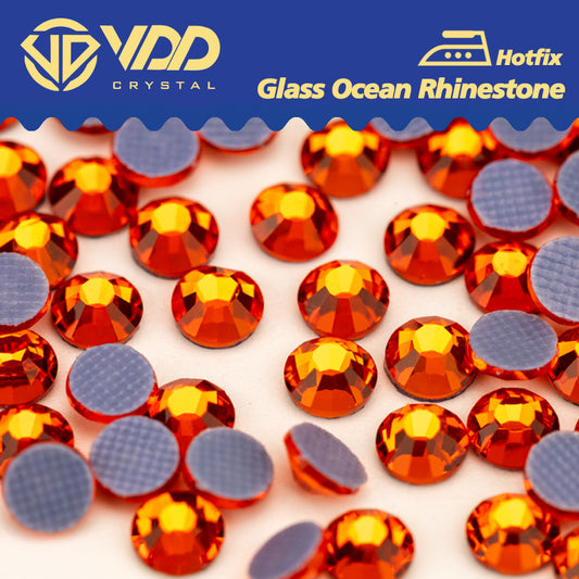 VDD 011 Hyacinth Ocean Series High Quality  Hot-Fix Glass Crystal Rhinestones Flatback Strass Stones