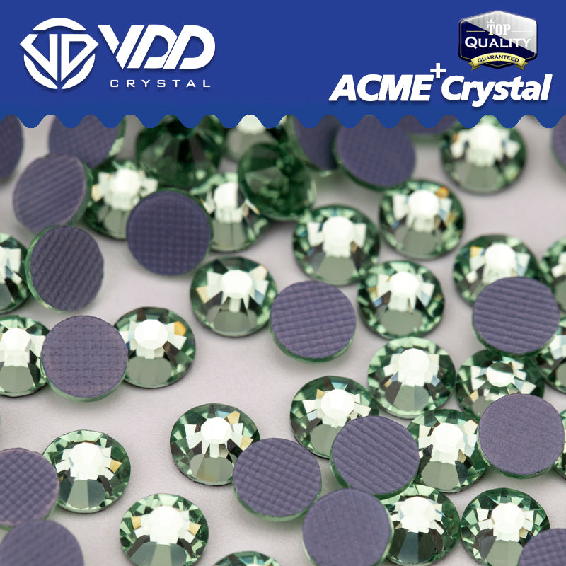 VDD 018 Chrysolite  ACME+Series AAAAA Top Quality Hot-Fix Glass Crystal Rhinestones Flatback Strass Stones