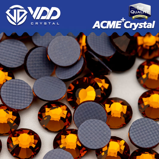 VDD 009 Coffee ACME+Series AAAAA Top Quality Hot-Fix Glass Crystal Rhinestones Flatback Strass Stones