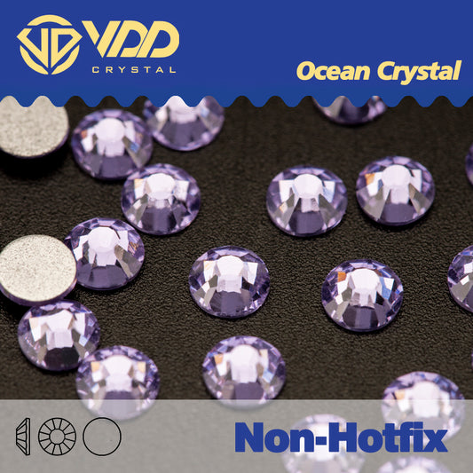 VDD 034 Violet Ocean Series High Quality Non-hotfix Glass Crystal Rhinestones Flatback Strass Stones