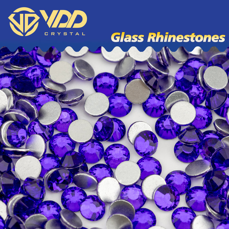 VDD 129 Blueberry Ocean Series High Quality Non-hotfix Glass Crystal Rhinestones Flatback Strass Stones