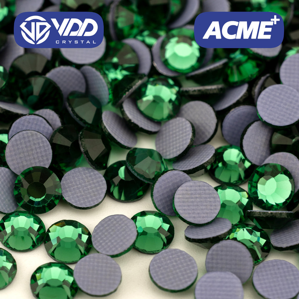 VDD 051 Pine Green  ACME+Series AAAAA Top Quality Hot-Fix Glass Crystal Rhinestones Flatback Strass Stones