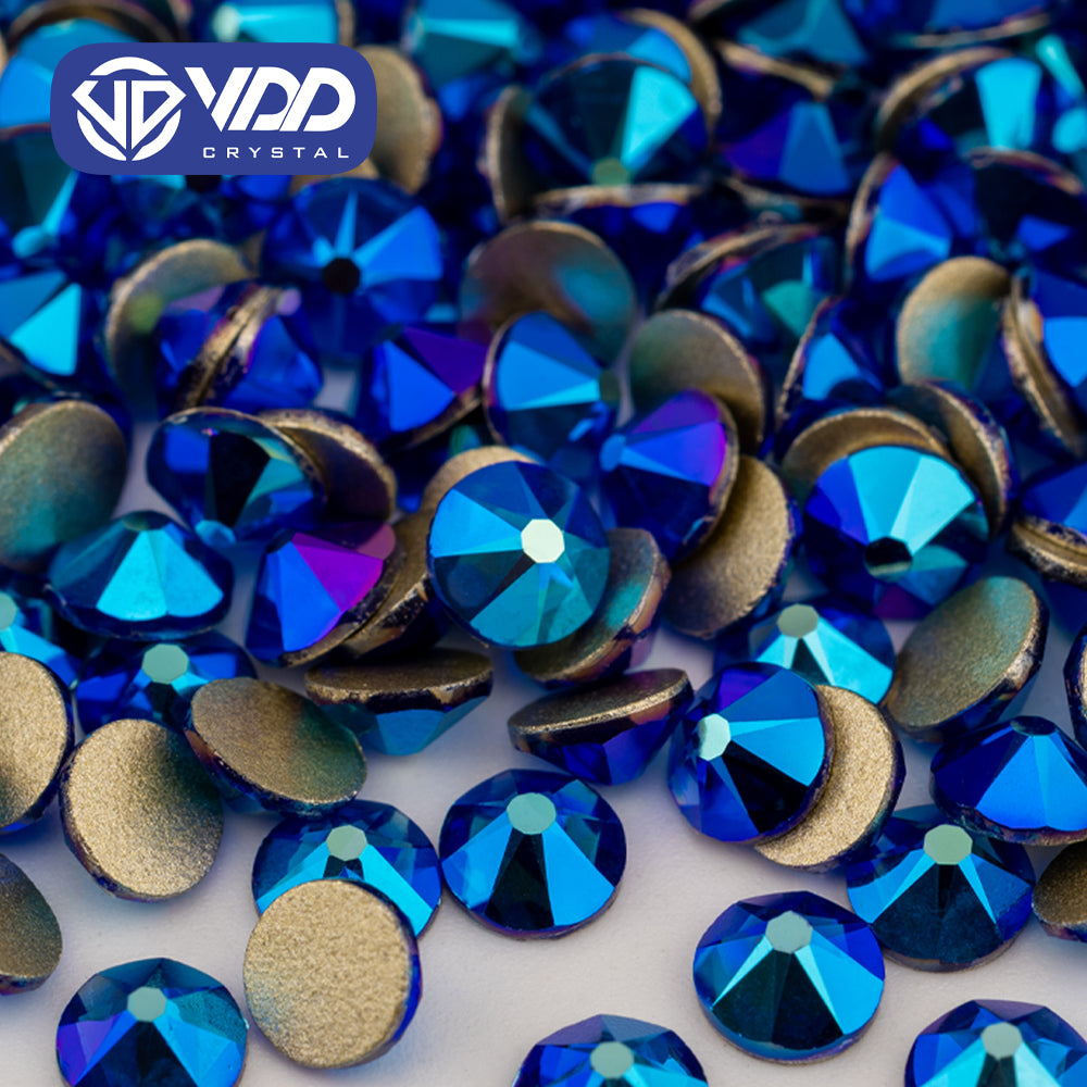 VDD 074	Sapphire AB SS16-SS30 High Quality AAAAA 2088 8 Big 8 Small Rhinestone Flatback Glitter Stone Crafts Nail Art Accessories