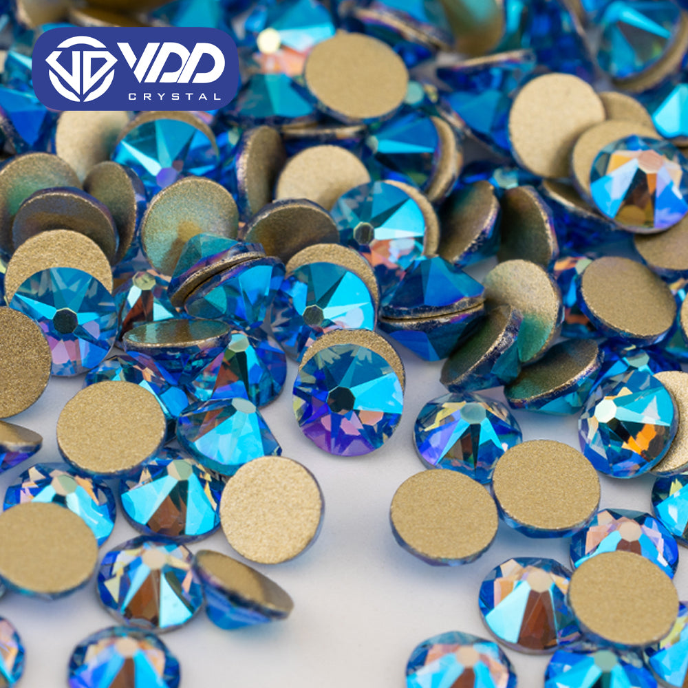 VDD 090 Lt.Sapphire AB SS16-SS30 High Quality AAAAA 2088 8 Big 8 Small Rhinestone Flatback Glitter Stone Crafts Nail Art Accessories