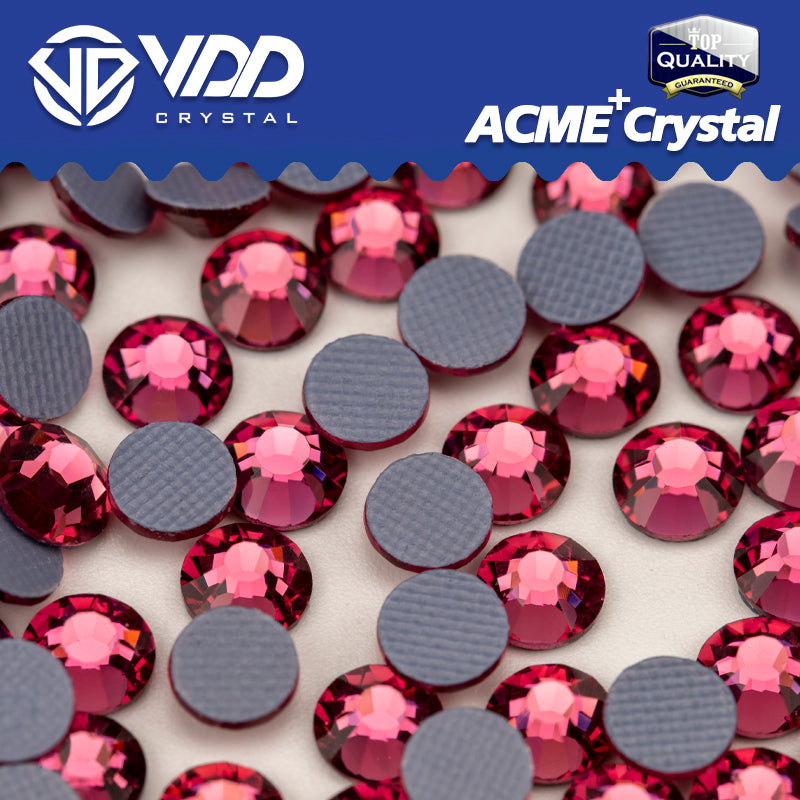 VDD 041 Rose ACME+Series AAAAA Top Quality Hot-Fix Glass Crystal Rhinestones Flatback Strass Stones