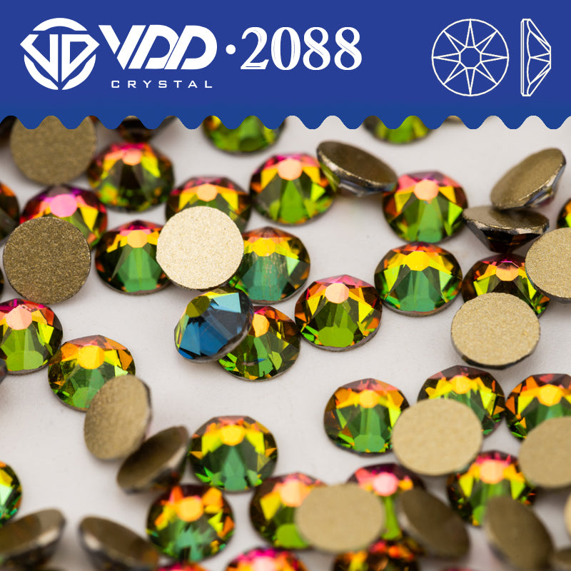 VDD 039 Vitrail Medium  SS16-SS30 High Quality AAAAA 2088 8 Big 8 Small Rhinestone Flatback Glitter Stone Crafts Nail Art Accessories