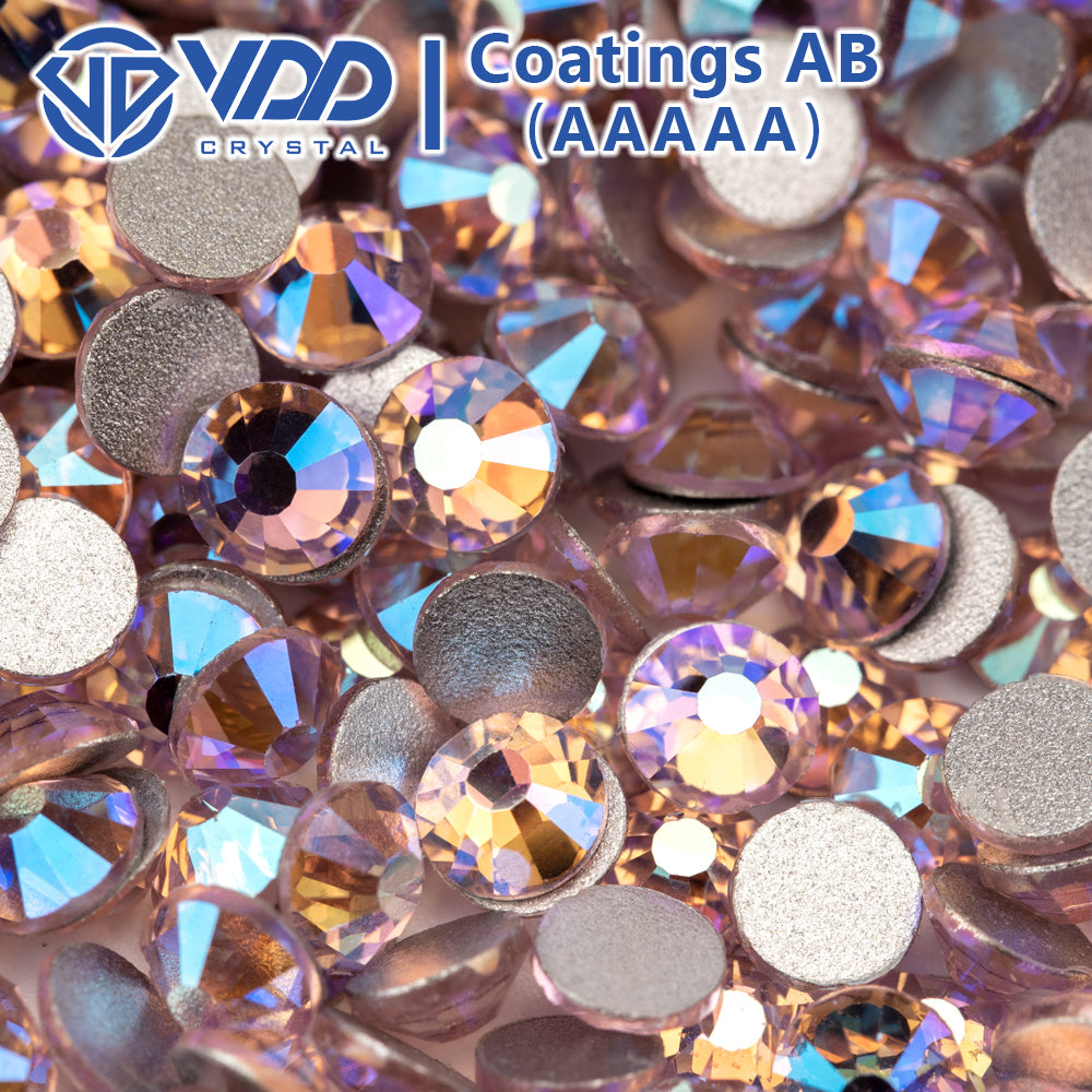 VDD 078 Light Rose AB  Ocean Series High Quality Non-hotfix Glass Crystal Rhinestones Flatback Strass Stones