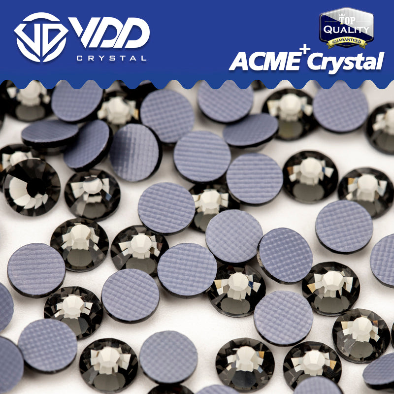 VDD 003 Black Diamond ACME+Series AAAAA Top Quality Hot-Fix Glass Crystal Rhinestones Flatback Strass Stones