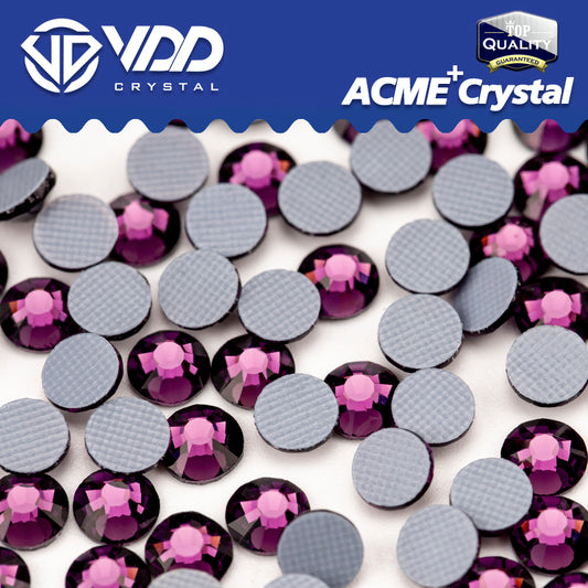 VDD 033 Amethyst  ACME+Series AAAAA Top Quality Hot-Fix Glass Crystal Rhinestones Flatback Strass Stones