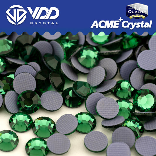 VDD 051 Pine Green  ACME+Series AAAAA Top Quality Hot-Fix Glass Crystal Rhinestones Flatback Strass Stones