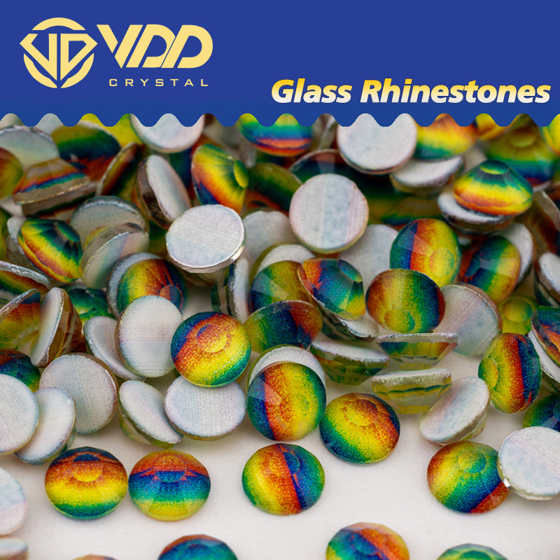 VDD 243  Rainbow Ocean Series High Quality Non-hotfix Glass Crystal Rhinestones Flatback Strass Stones