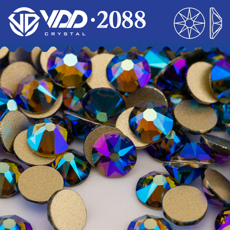 VDD 092 Olivine AB SS16-SS30 High Quality AAAAA 2088 8 Big 8 Small Rhinestone Flatback Glitter Stone Crafts Nail Art Accessories