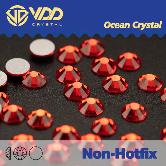 VDD 013 Siam Ocean Series High Quality Non-hotfix Glass Crystal Rhinestones Flatback Strass Stones