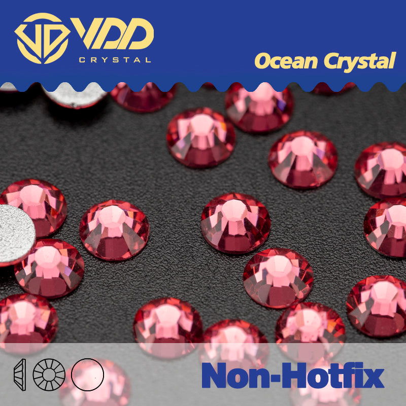 VDD 041  Rose Ocean Series High Quality Non-hotfix Glass Crystal Rhinestones Flatback Strass Stones