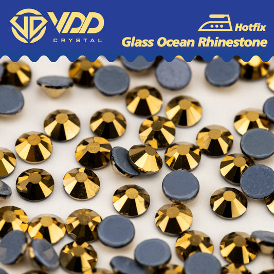 VDD 067 Aurum Ocean Series High Quality  Hot-Fix Glass Crystal Rhinestones Flatback Strass Stones