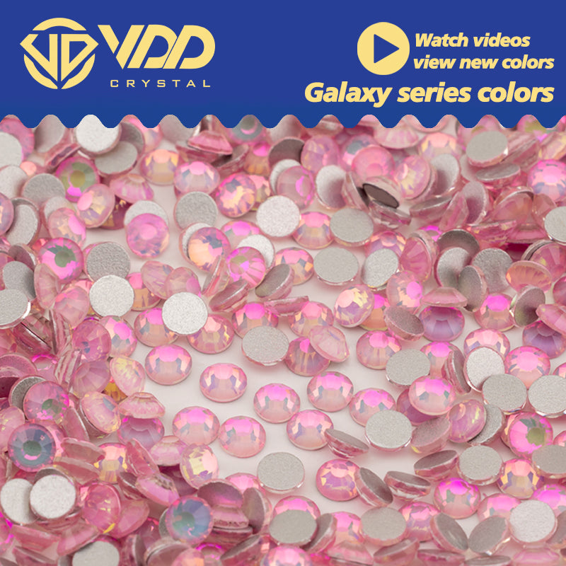 VDD 414 Galaxy-Pink Ocean Series High Quality Non-hotfix Glass Crystal Rhinestones Flatback Strass Stones