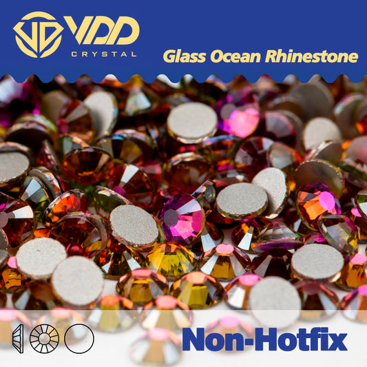 VDD 038 Rose Flare Ocean Series High Quality Non-hotfix Glass Crystal Rhinestones Flatback Strass Stones