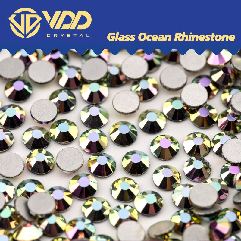 VDD 172 Metal Magic Ocean Series High Quality Non-hotfix Glass Crystal Rhinestones Flatback Strass Stones