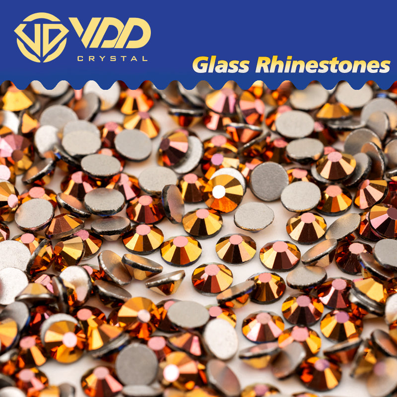 VDD 166 Magic Coffee  Ocean Series High Quality Non-hotfix Glass Crystal Rhinestones Flatback Strass Stones