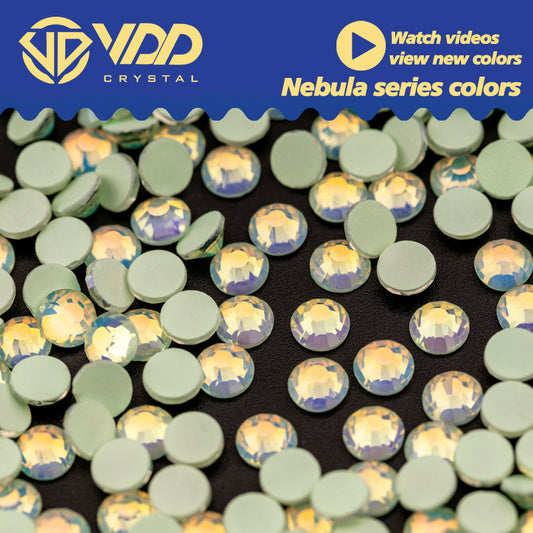 VDD 403 Peridot Nebula Ocean  Series High Quality Non-hotfix Glass Crystal Rhinestones Flatback Strass Stones