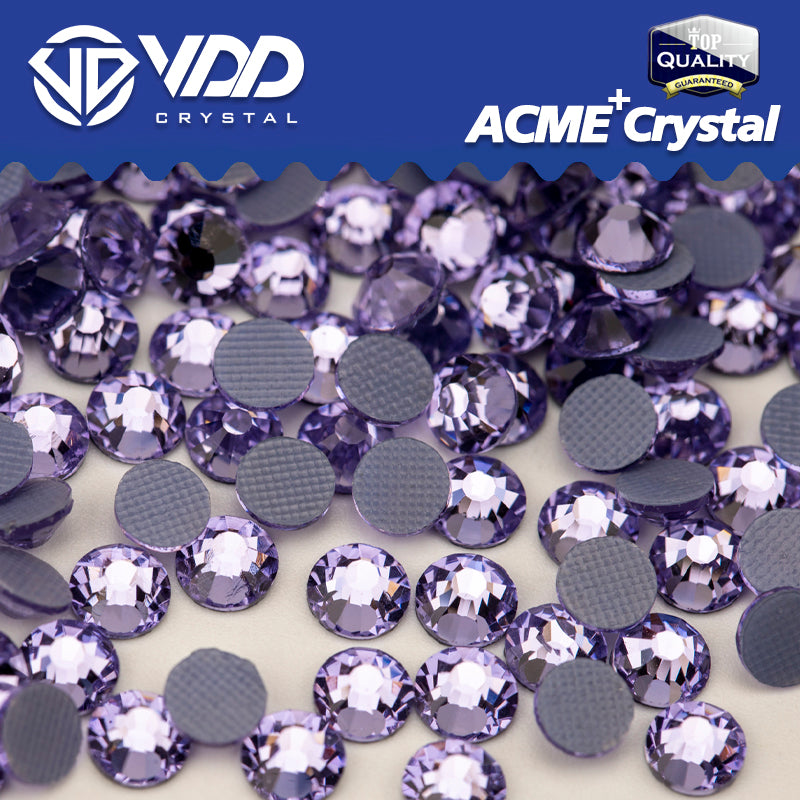 VDD 034 Violet ACME+Series AAAAA Top Quality Hot-Fix Glass Crystal Rhinestones Flatback Strass Stones