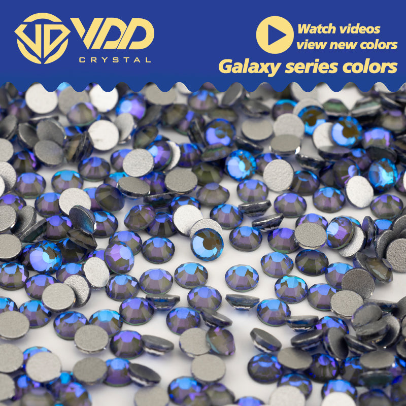 VDD 419 Galaxy-Navy  Ocean Series High Quality Non-hotfix Glass Crystal Rhinestones Flatback Strass Stones