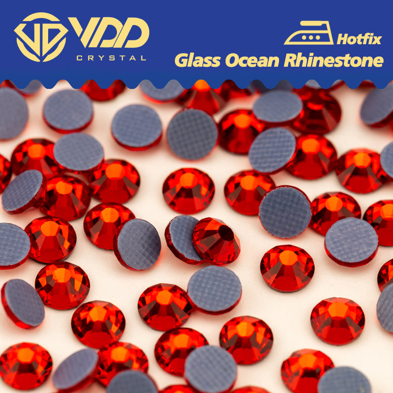 VDD 013 Siam Ocean Series High Quality  Hot-Fix Glass Crystal Rhinestones Flatback Strass Stones