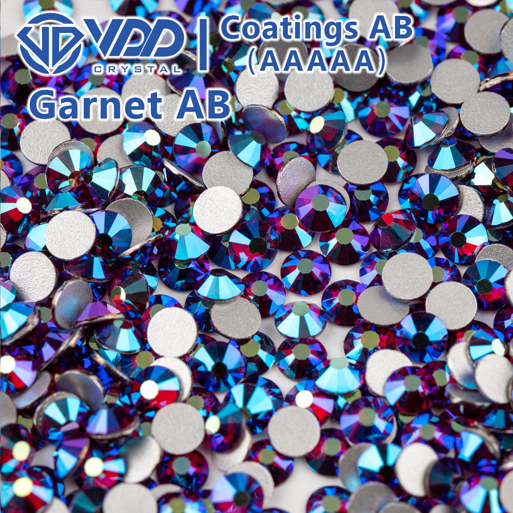 VDD 096 Garnet AB Ocean Series High Quality Non-hotfix Glass Crystal Rhinestones Flatback Strass Stones