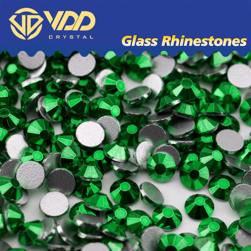 VDD 176 Metallic Emerald Ocean Series High Quality Non-hotfix Glass Crystal Rhinestones Flatback Strass Stones