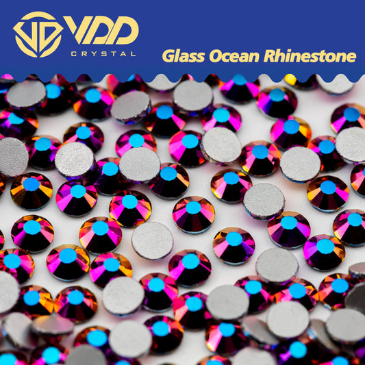 VDD 173 Metal Rose Mauve Ocean Series High Quality Non-hotfix Glass Crystal Rhinestones Flatback Strass Stones