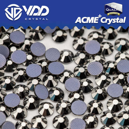 VDD 065 Hematite  ACME+Series AAAAA Top Quality Hot-Fix Glass Crystal Rhinestones Flatback Strass Stones