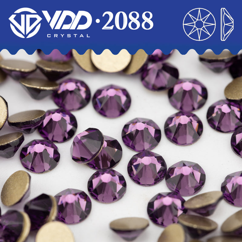 VDD 035 Tanzanite SS16-SS30 High Quality AAAAA 2088 8 Big 8 Small Rhinestone Flatback Glitter Stone Crafts Nail Art Accessories