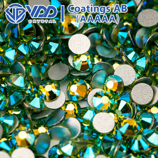 VDD  077 Peridot AB  Ocean Series High Quality Non-hotfix Glass Crystal Rhinestones Flatback Strass Stones