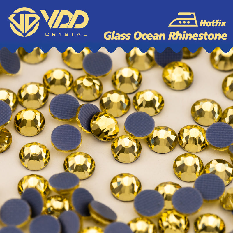 VDD 004 Jonquil Ocean Series High Quality  Hot-Fix Glass Crystal Rhinestones Flatback Strass Stones