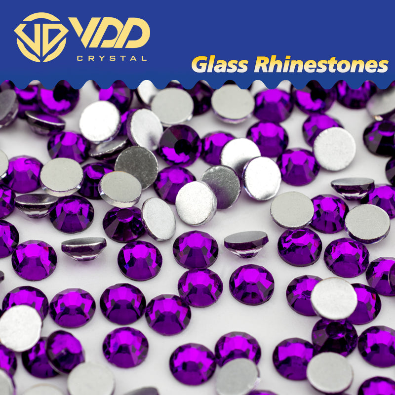 VDD 130 Grape Ocean Series High Quality Non-hotfix Glass Crystal Rhinestones Flatback Strass Stones