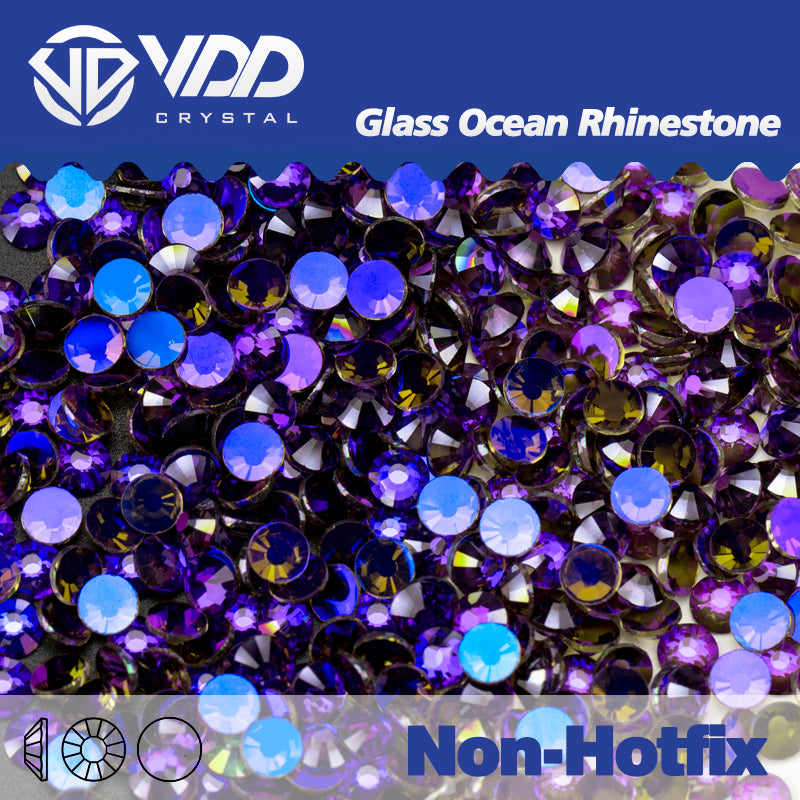 VDD 153 Phantom Ocean Series High Quality Non-hotfix Glass Crystal Rhinestones Flatback Strass Stones