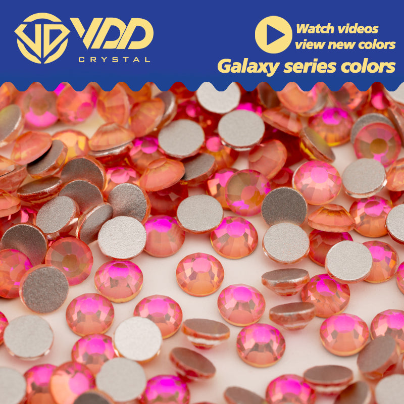 VDD 415 Galaxy-Rose Ocean Series High Quality Non-hotfix Glass Crystal Rhinestones Flatback Strass Stones