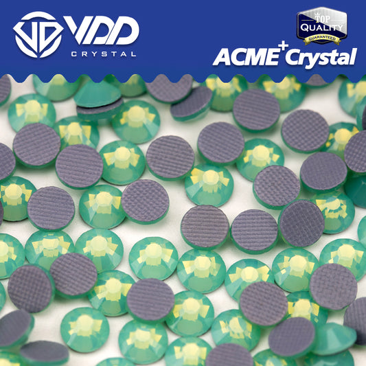 VDD 046 Green Opal  ACME+Series AAAAA Top Quality Hot-Fix Glass Crystal Rhinestones Flatback Strass Stones