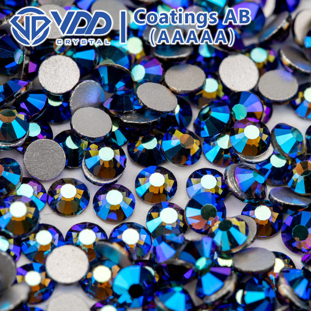 VDD  076 Black Diamond AB  Ocean Series High Quality Non-hotfix Glass Crystal Rhinestones Flatback Strass Stones