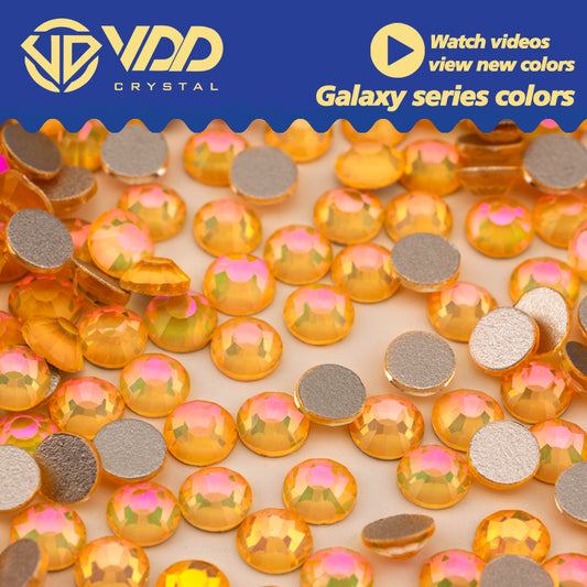 VDD 417 Galaxy-Honey Ocean Series High Quality Non-hotfix Glass Crystal Rhinestones Flatback Strass Stones